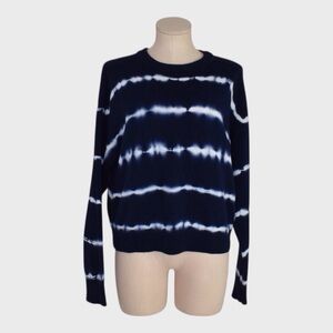 Ecote Navy Tie Dye Oversized‎ Cotton Sweater